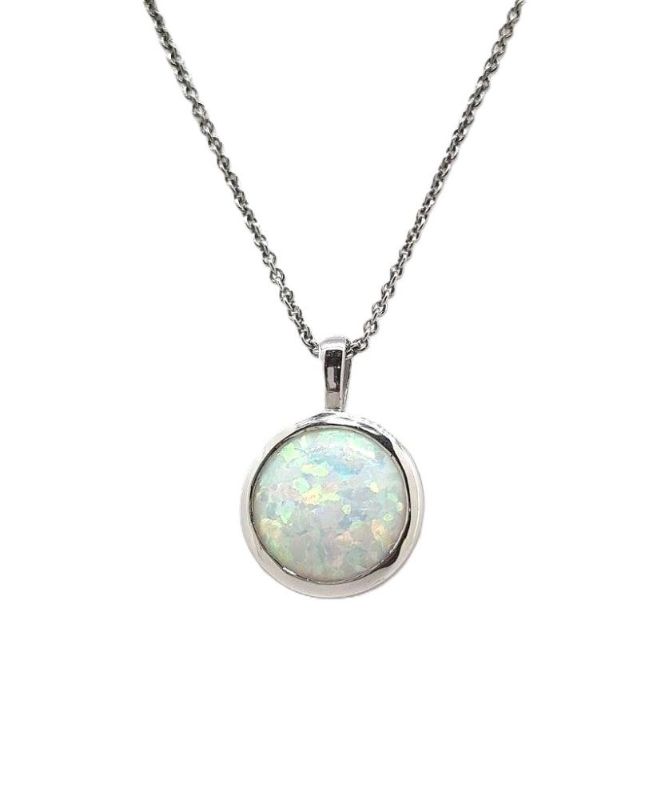 Picture of 10mmSYN OPAL, 11.5mm BEZEL PEND, with chain