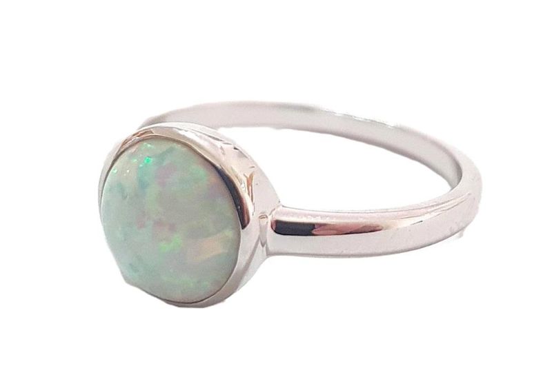 Picture of 8mm SYN OPAL, BEZEL RING