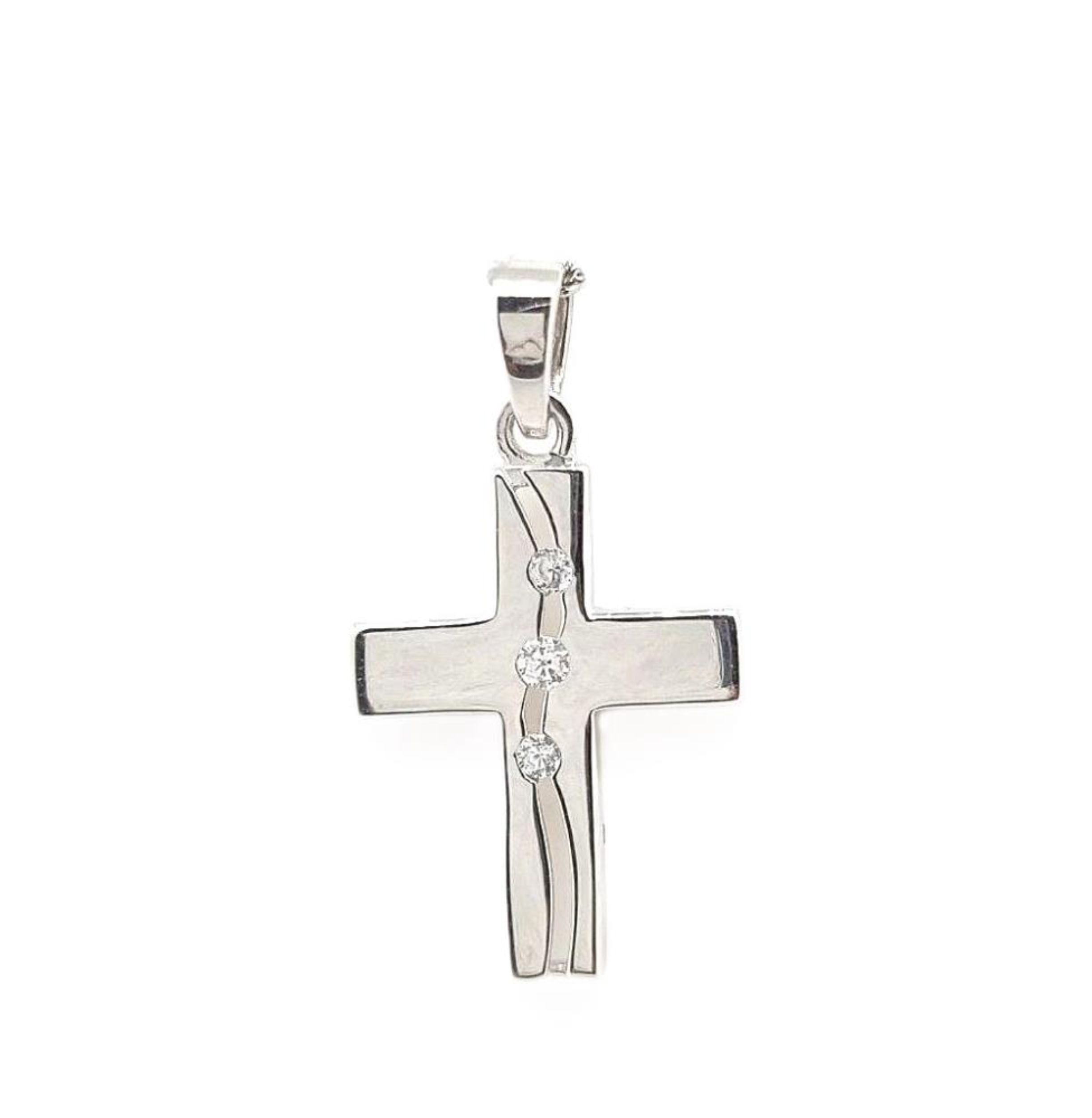 Picture of 13x15, POLISHED CROSS, 3xCZ FISSURE