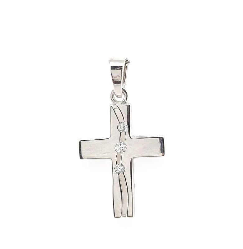 Picture of 13x15, POLISHED CROSS, 3xCZ FISSURE