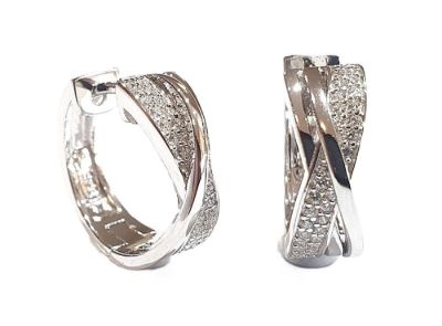 Picture of HUGGIES, WHITE CZ, 5.8 x 15.4 mm