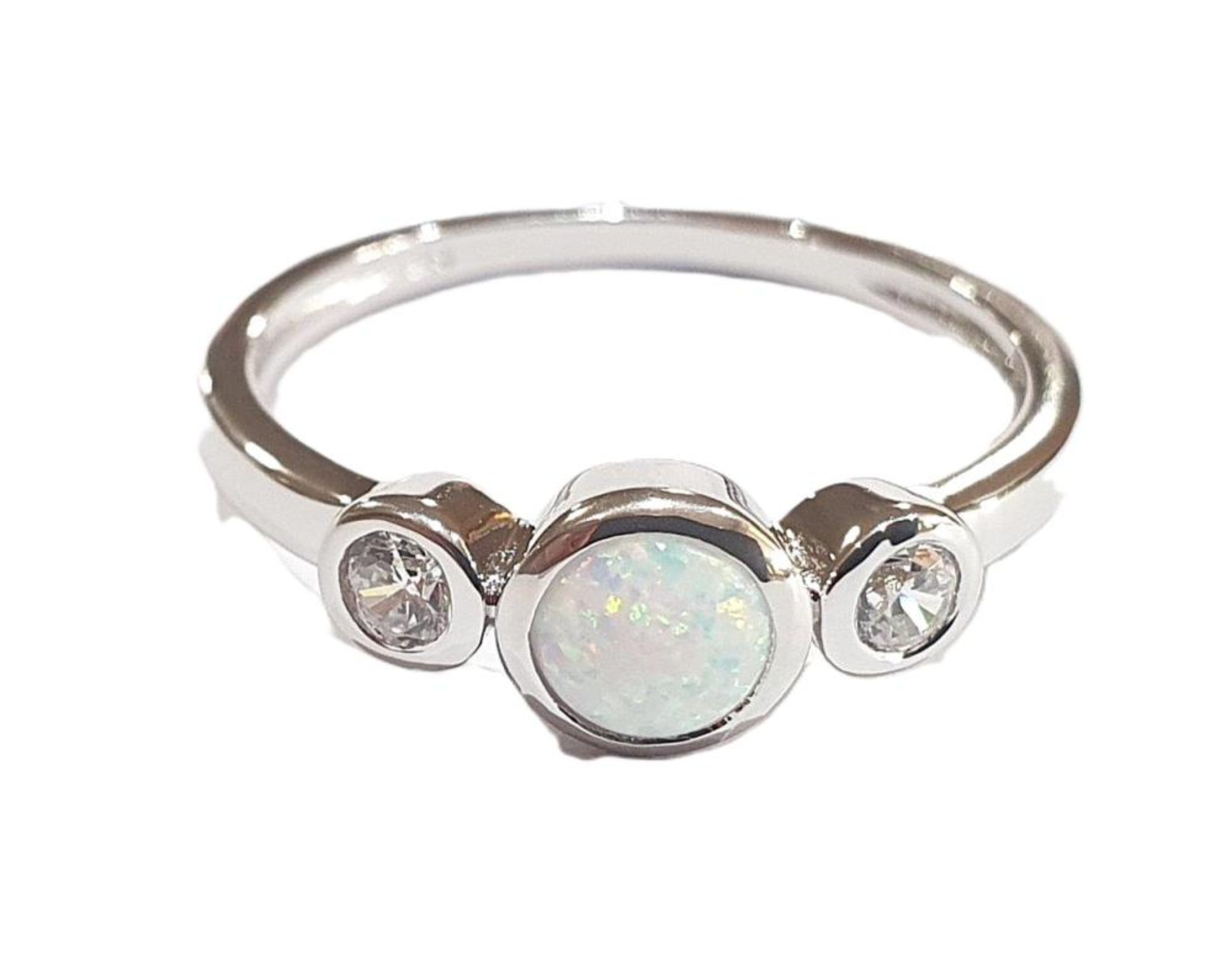 Picture of OPAL, WHT CZ SIDES
