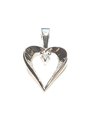 Picture of HEART, x1 CZ SET INSIDE, FIXED BAIL.