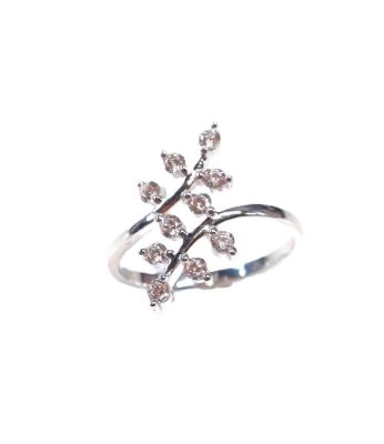Picture of RING, CZ LEAVES