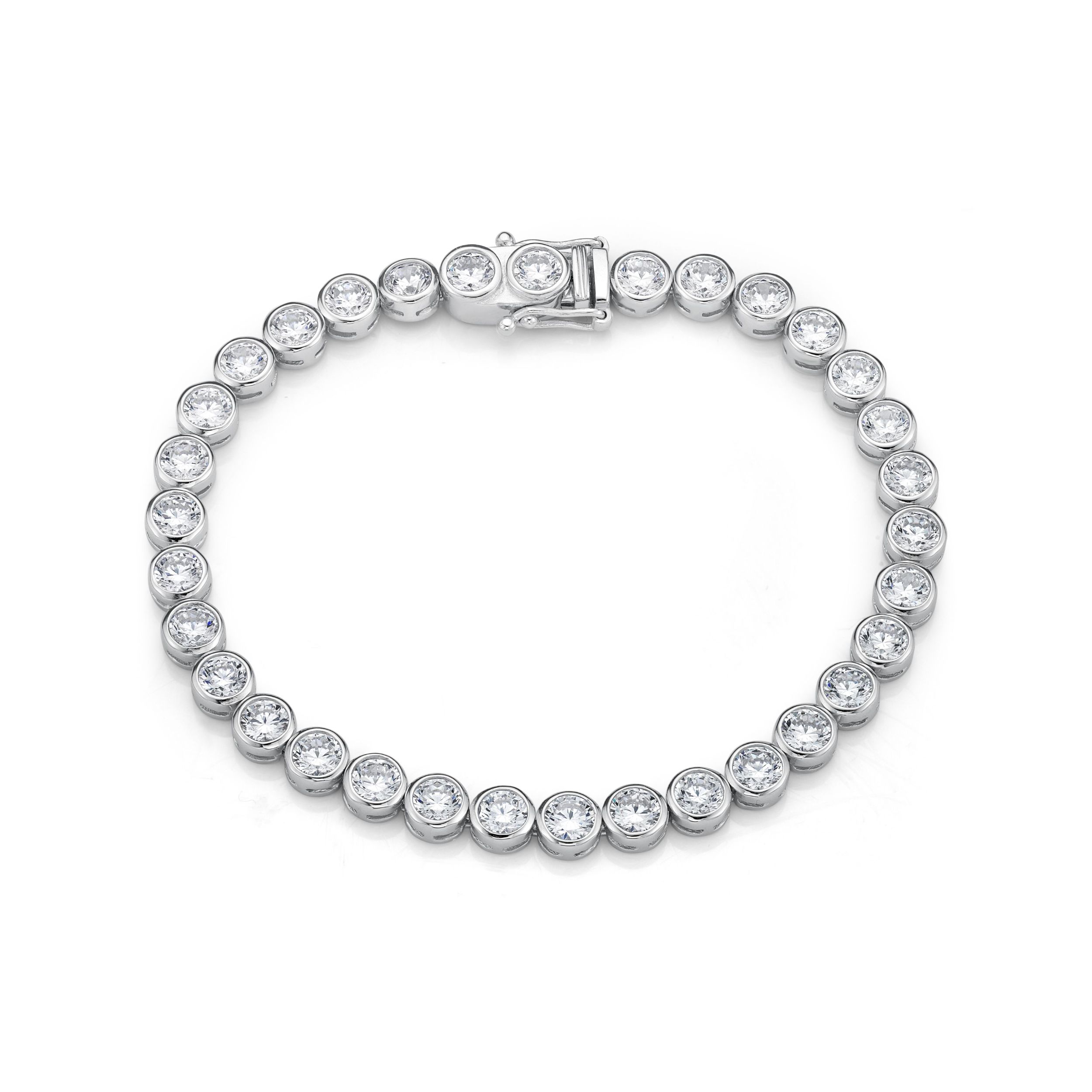 Picture of 4mm TENNIS B'L WHT BEZEL, 18cm