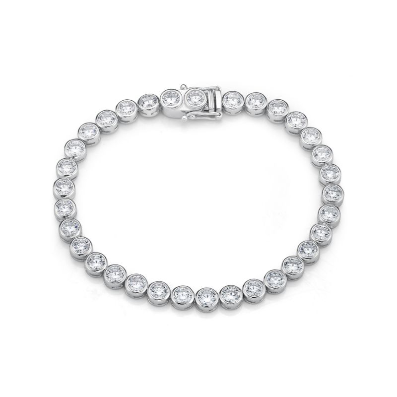 Picture of 4mm TENNIS B'L WHT BEZEL, 18cm